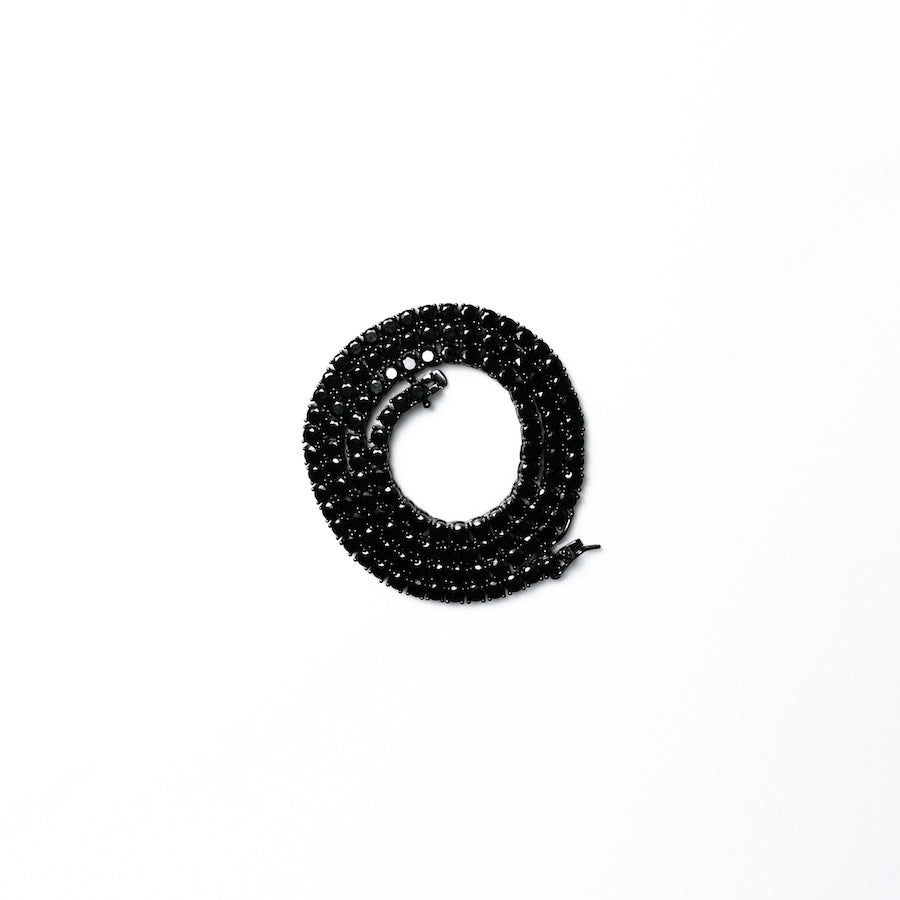 Tennis Chain - Black (4mm)