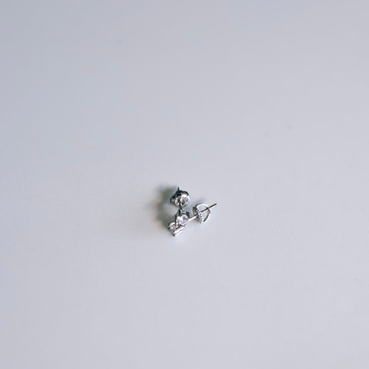 925 Silver Round Micro Stud Earrings - Silver (3mm) (Pair)