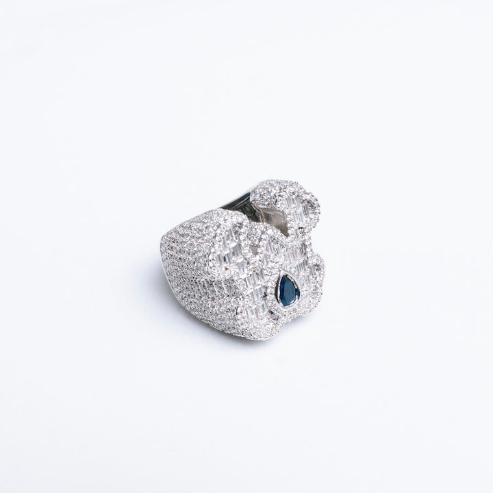 Iced Monarch Ring - Silver