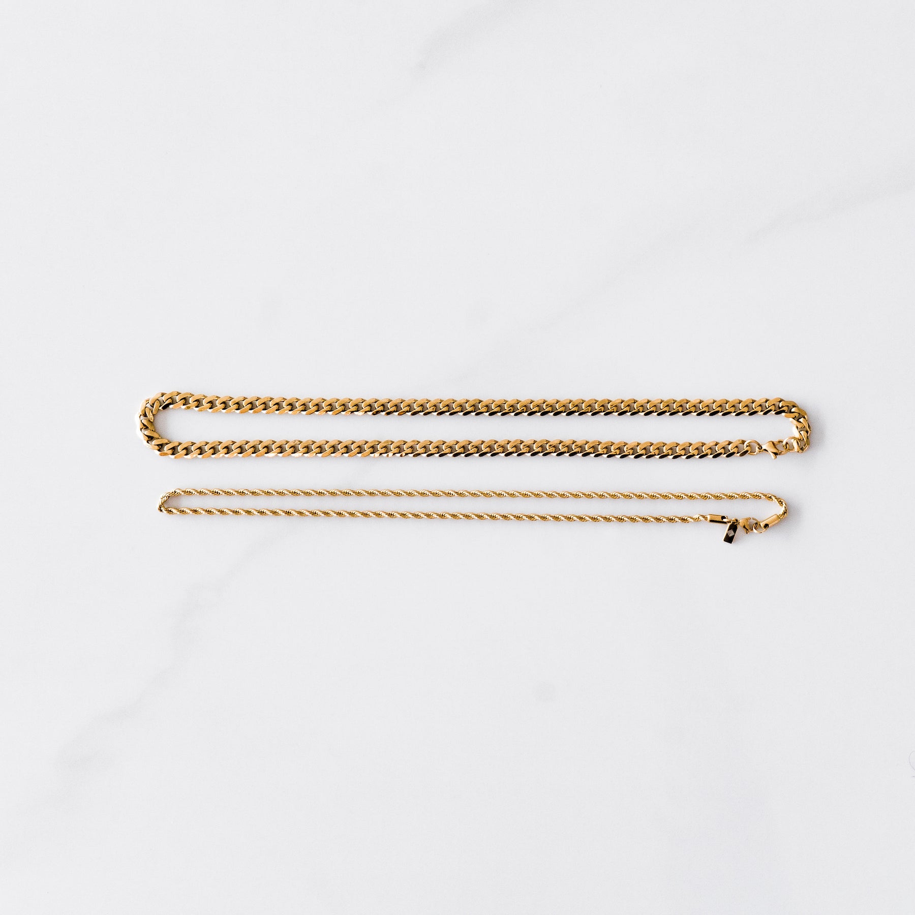 Miami Cuban (7mm) & Rope Chain (3mm) Bundle • LUMINARY