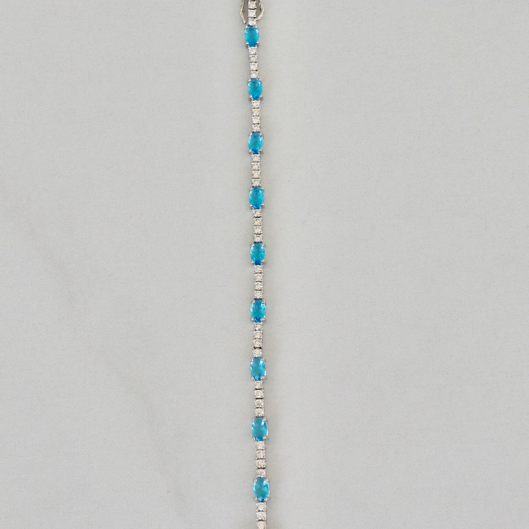 Two-Tone Tennis Bracelet