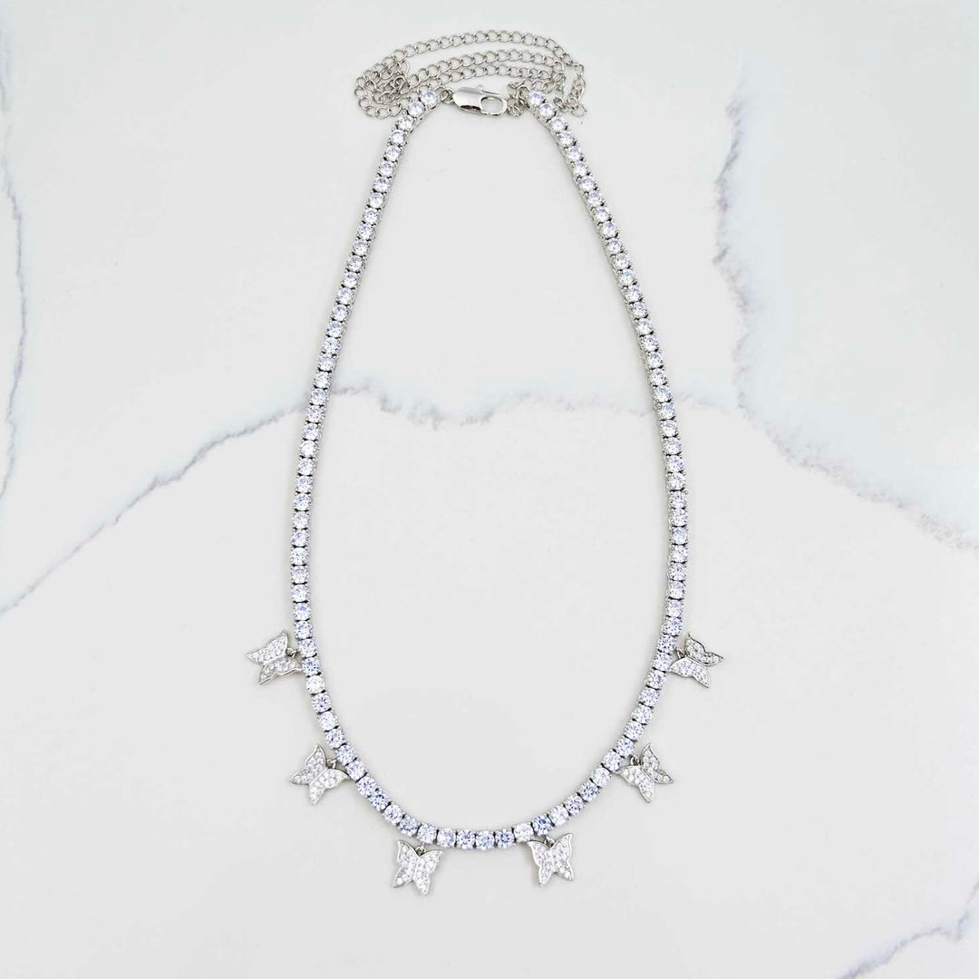 Butterfly Tennis Chain • LUMINARY